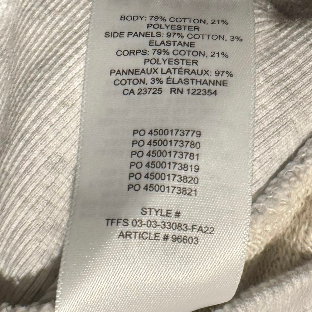 TNA Aritzia Gray Sweatfleece Terry Fleece Boyfriend Fit Hoodie Size XL - Picture 7 of 7